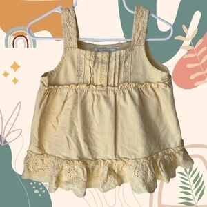 Gap 3T Eyelet  Lace Tank Top